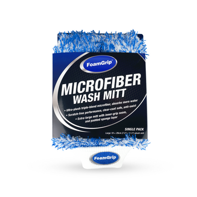 FoamGrip Microvezel Wash Mitt Blauw