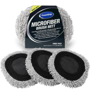 FoamGrip Microvezel Borstelhoezen Zwart (3-pack)