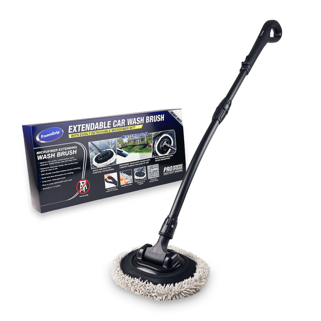 FoamGrip Pro Uitschuifbare Microvezel Autowasborstel