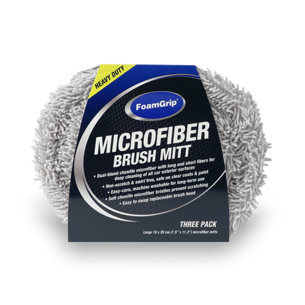 FoamGrip Microvezel Borstelhoezen Blauw (3pack)