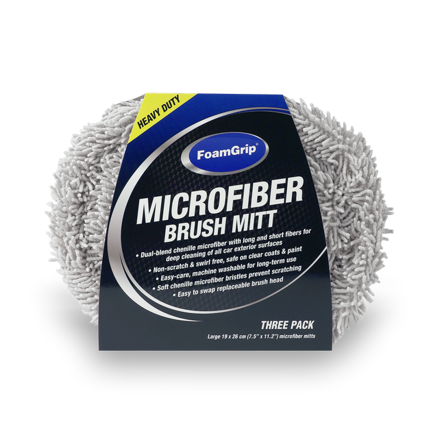 FoamGrip Microvezel Borstelhoezen Blauw (3pack)