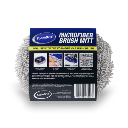 FoamGrip Microvezel Borstelhoezen Blauw (3pack)