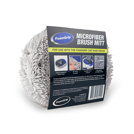 FoamGrip Microvezel Borstelhoezen Zwart (3pack)