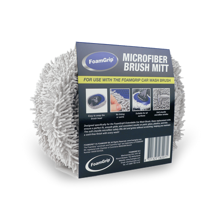 FoamGrip Microvezel Borstelhoezen Grijs (3pack)