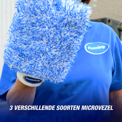 FoamGrip Microvezel Wash Mitt Zwart
