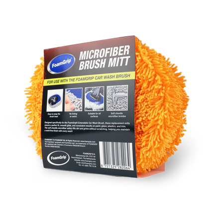 FoamGrip Microvezel Borstelhoezen Oranje (3pack)