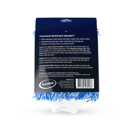 FoamGrip Microvezel Wash Mitt Blauw