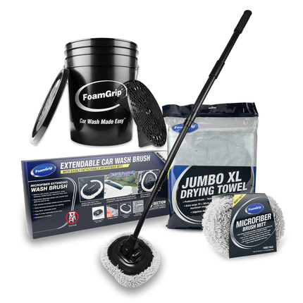 FoamGrip Groot Voertuig Wash & Dry Bundel