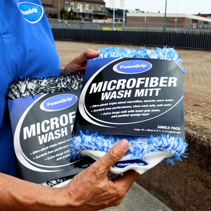 FoamGrip Microvezel Wash Mitt Zwart