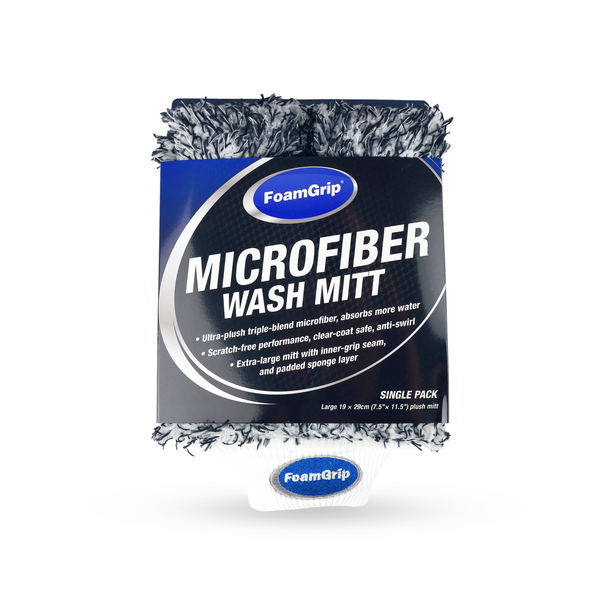 FoamGrip Microvezel Wash Mitt Zwart