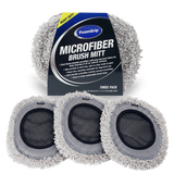 Manchon de brosse en microfibre FoamGrip gris (lot de 3)