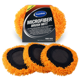 Gant de lavage microfibre FoamGrip en orange (pack de 3)