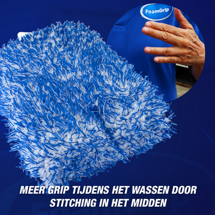 FoamGrip Microvezel Wash Mitt Zwart
