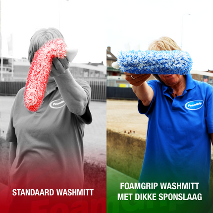 FoamGrip Microvezel Wash Mitt Zwart